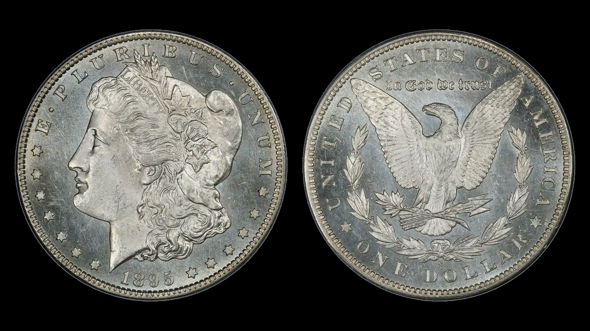 1895-S VAM 4 S/Horizontal S Morgan Dollar