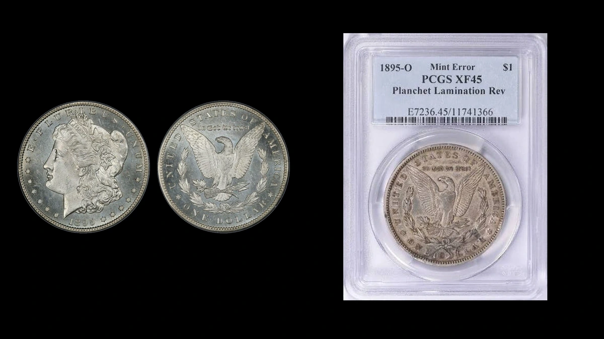 1895 Dollar Errors — error coin photographs
