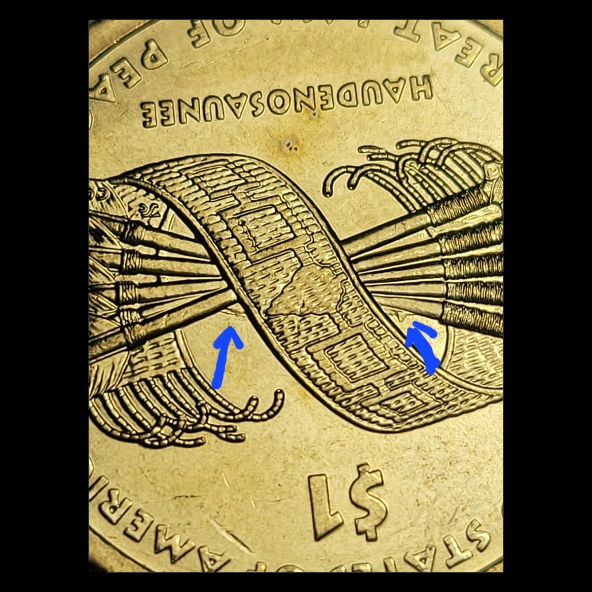 2010 Sacagawea Dollar: Die Crack / Die Chip