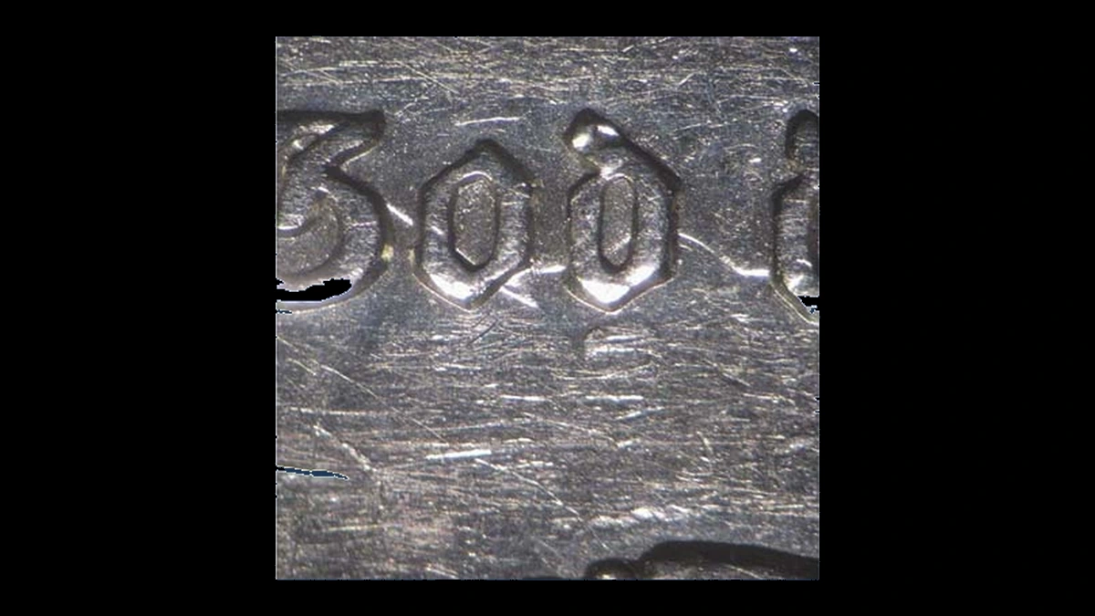 1891 Morgan Dollar: Misaligned Die
