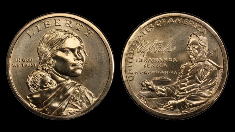 2022-P Pos.A Sacagawea Dollar, obverse and reverse