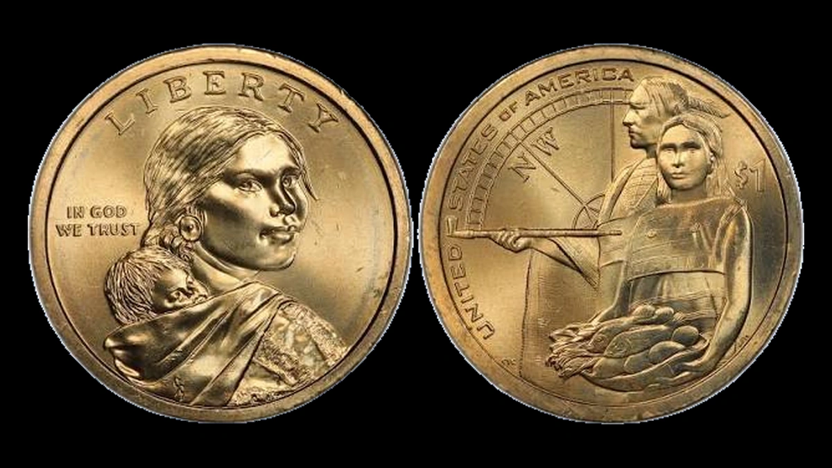 2014 Sacagawea Dollar: Weak / Partial Edge Lettering