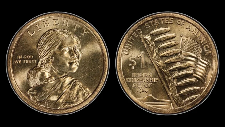 2024-P Pos.A Sacagawea Dollar, obverse and reverse