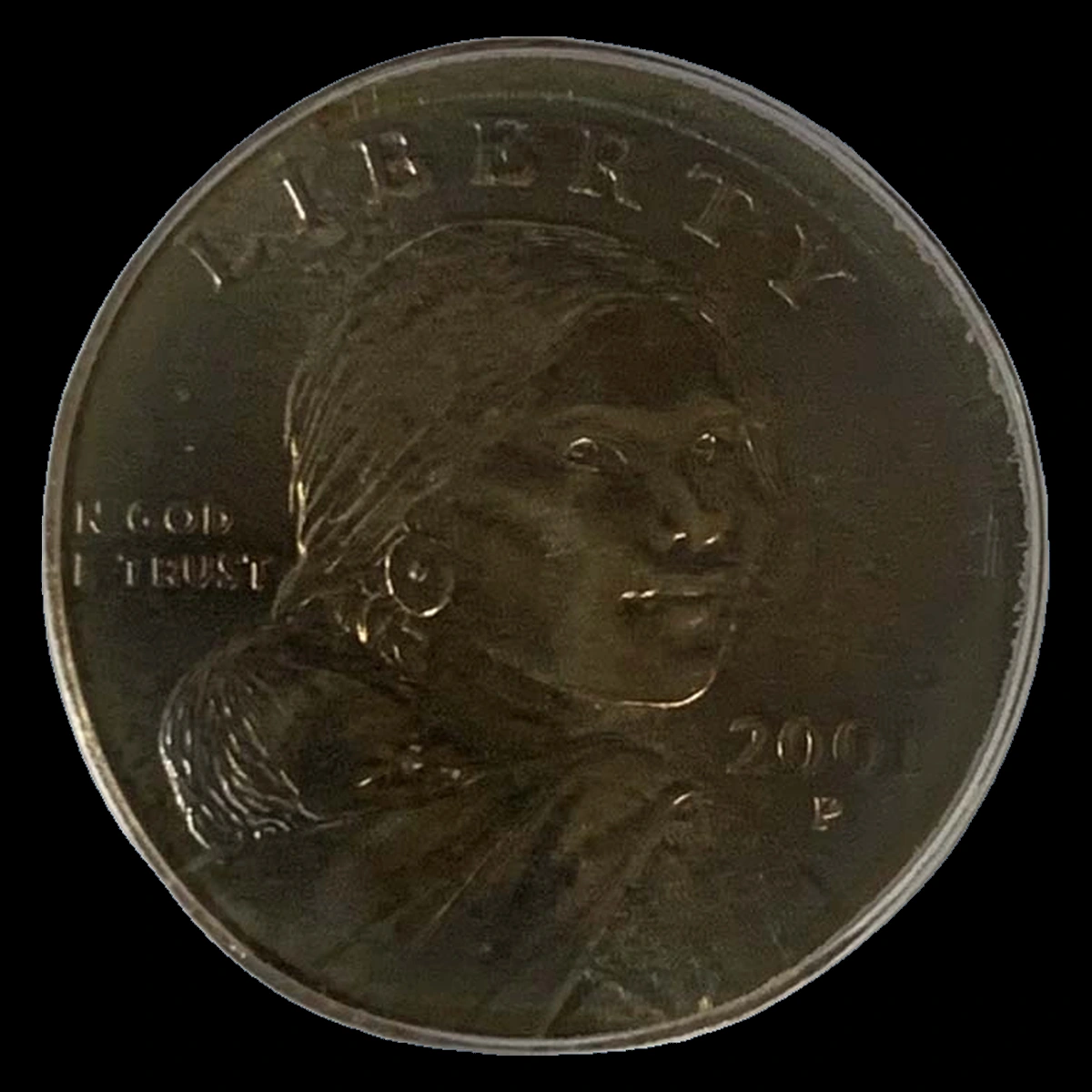 2001 Sacagawea Dollar: Wrong Planchet / Off-Metal Strike