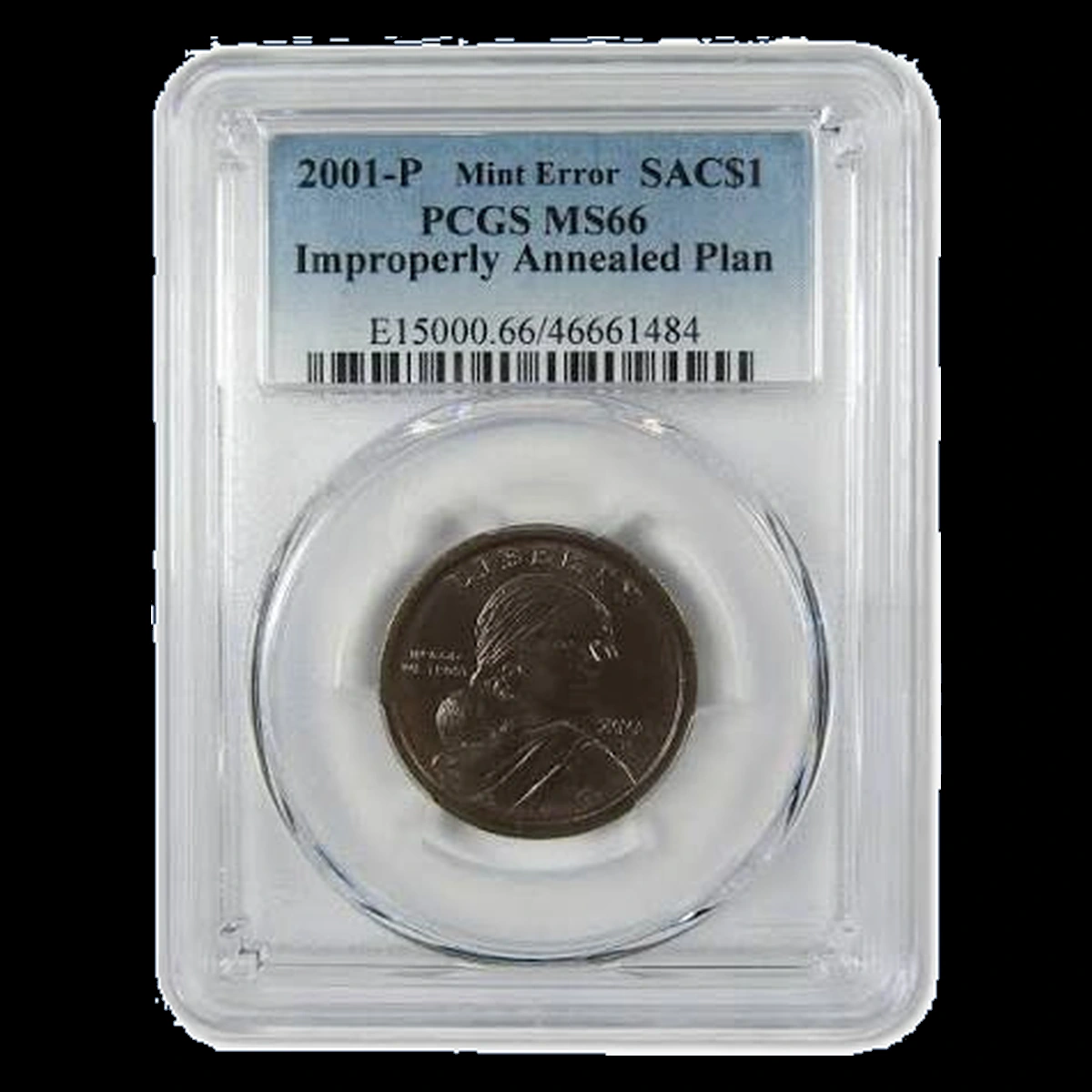 2001 Sacagawea Dollar: Improper Annealing
