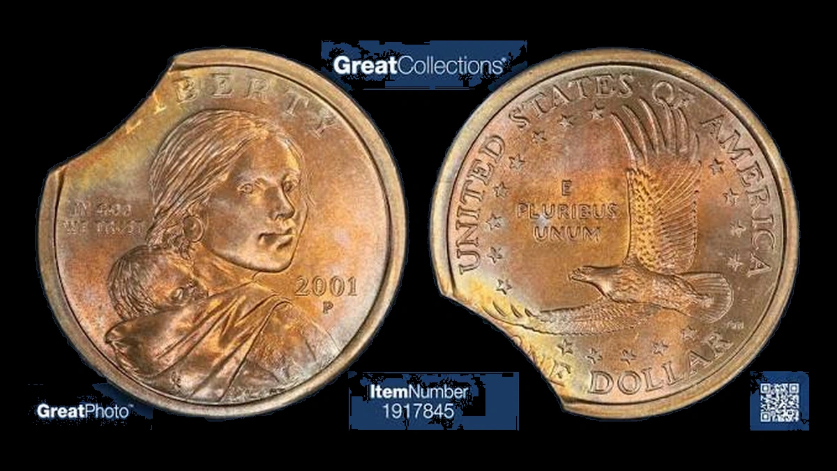 2001 Sacagawea Dollar: Clipped Planchet