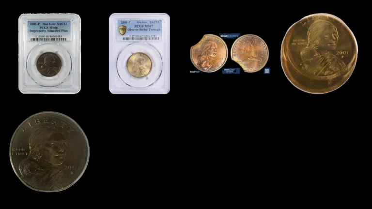2001 Dollar Errors — error coin photographs