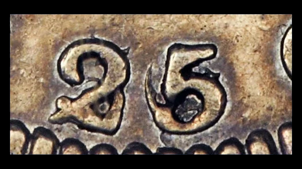 1828 Capped Bust Quarter: 25 over 50 Denomination