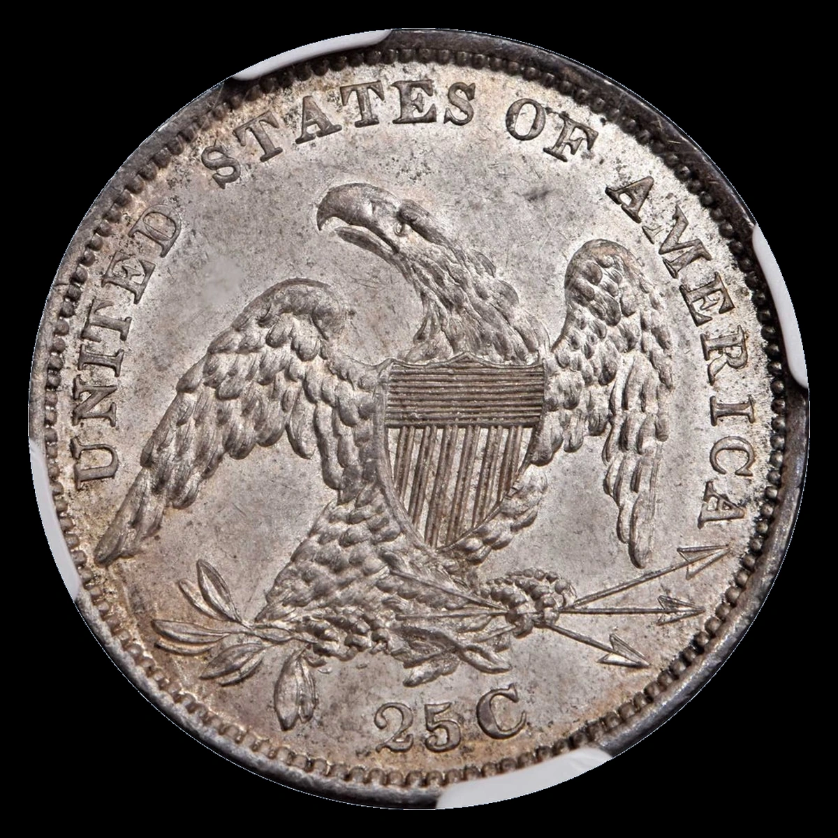 1834 Capped Bust Quarter: Repunched Design
