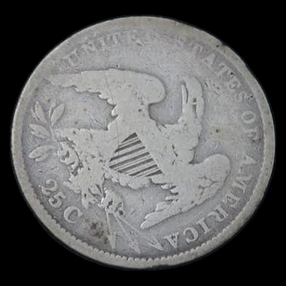 1834 Capped Bust Quarter: Rotated Dies
