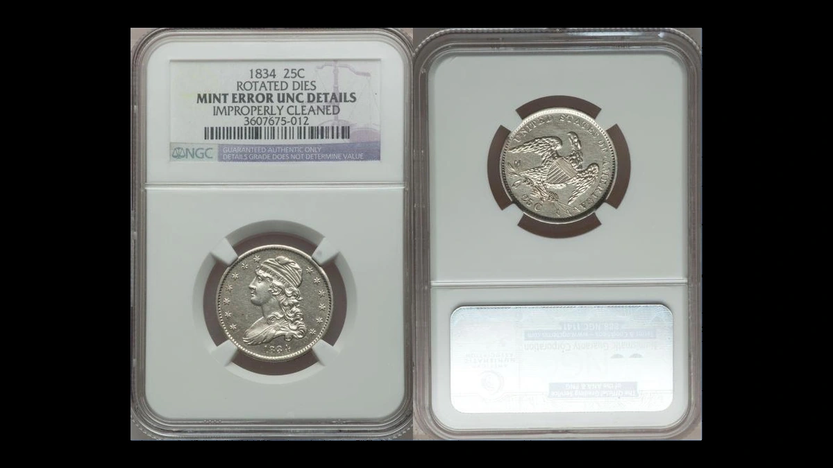1834 Capped Bust Quarter: Die Clash