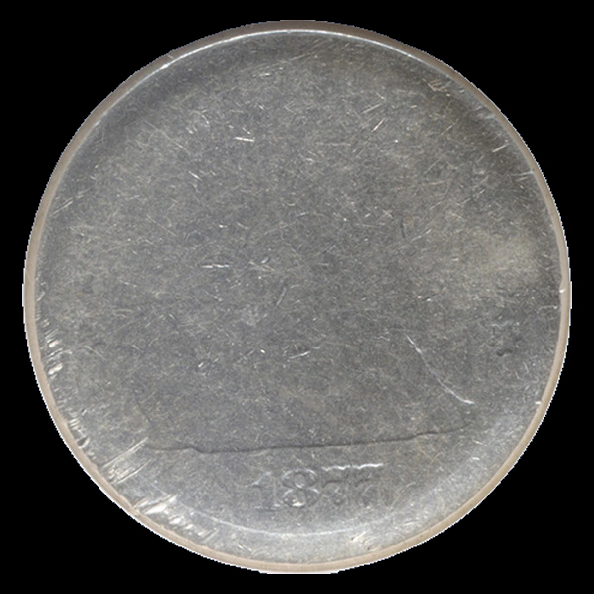 1877 Liberty Seated Quarter: Weak Strike