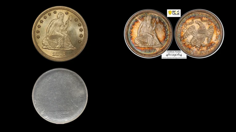 1877 Quarter Errors — error coin photographs