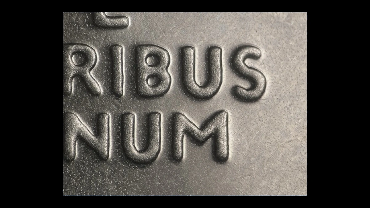 1976 Ike Dollar: Doubled Die Reverse
