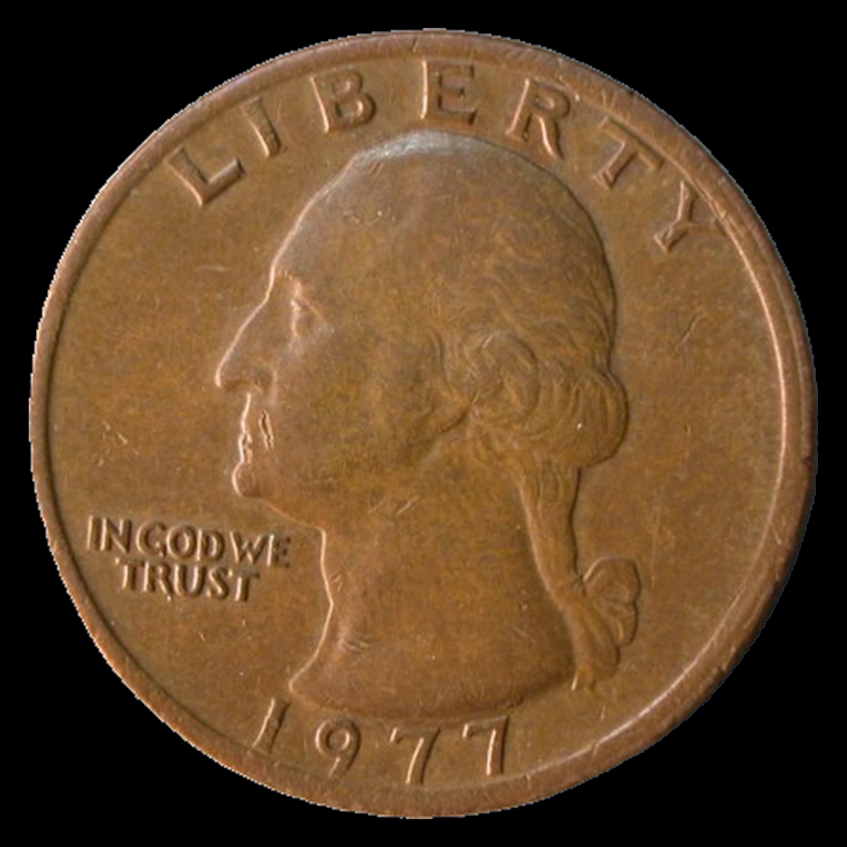 1977 Washington Quarter: Missing Clad Layer