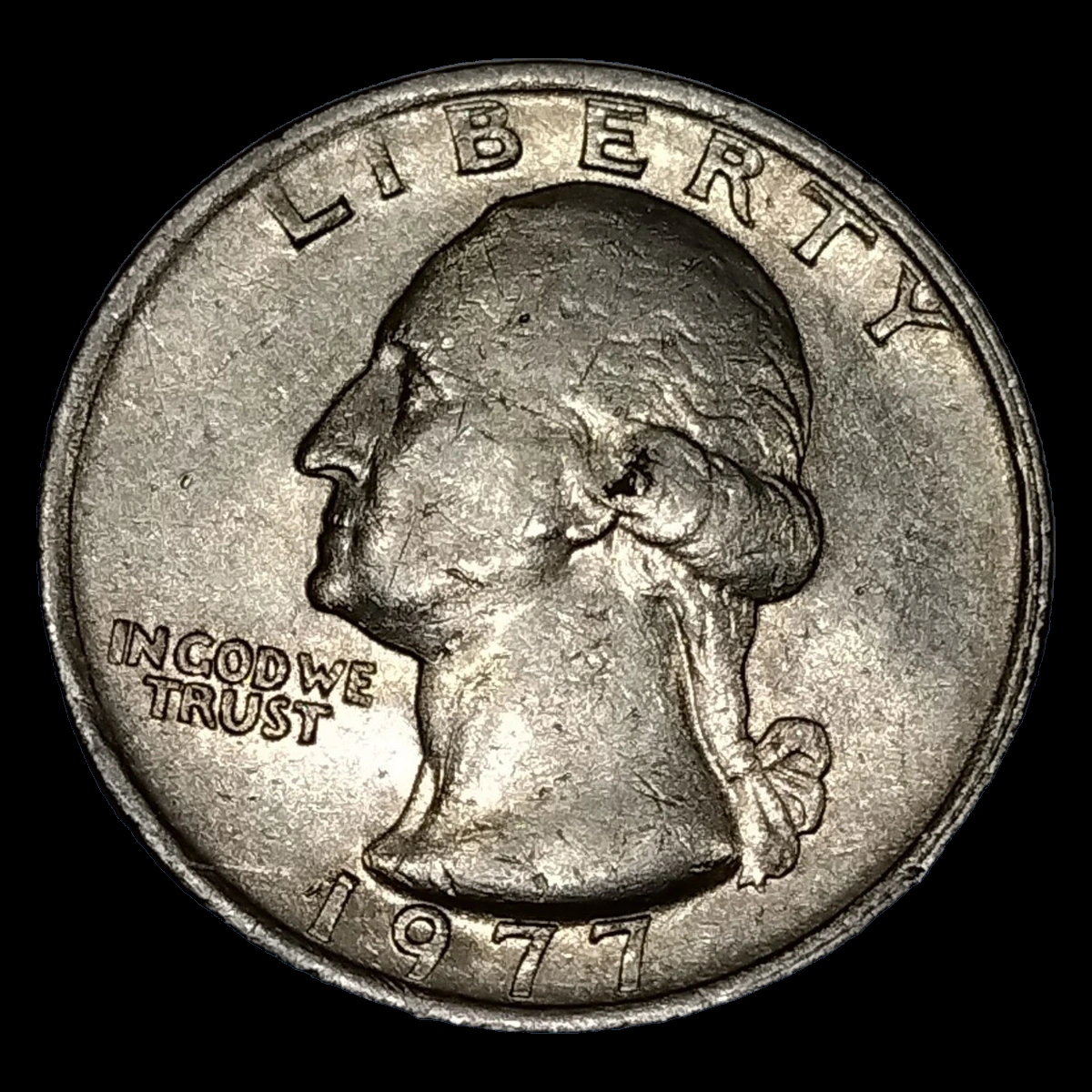 1977 Washington Quarter: Misaligned Obverse Die