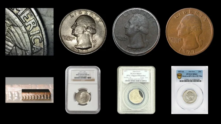 1977 Quarter Errors — error coin photographs