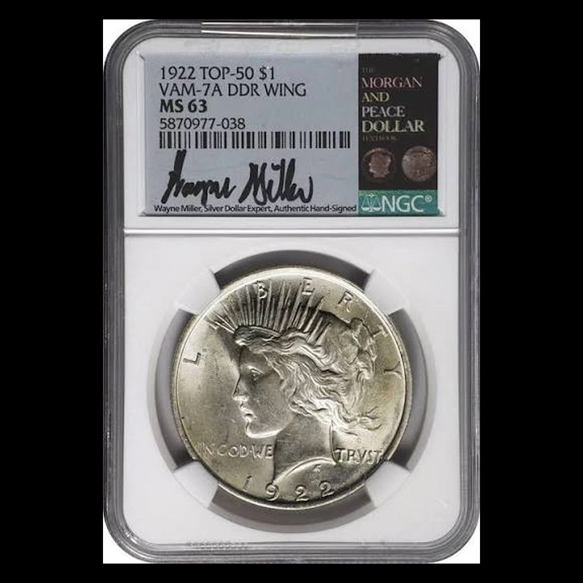1922 Peace Dollar: Doubled Die Reverse