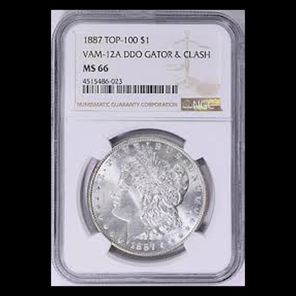 1887 Morgan Dollar: Doubled Die Obverse