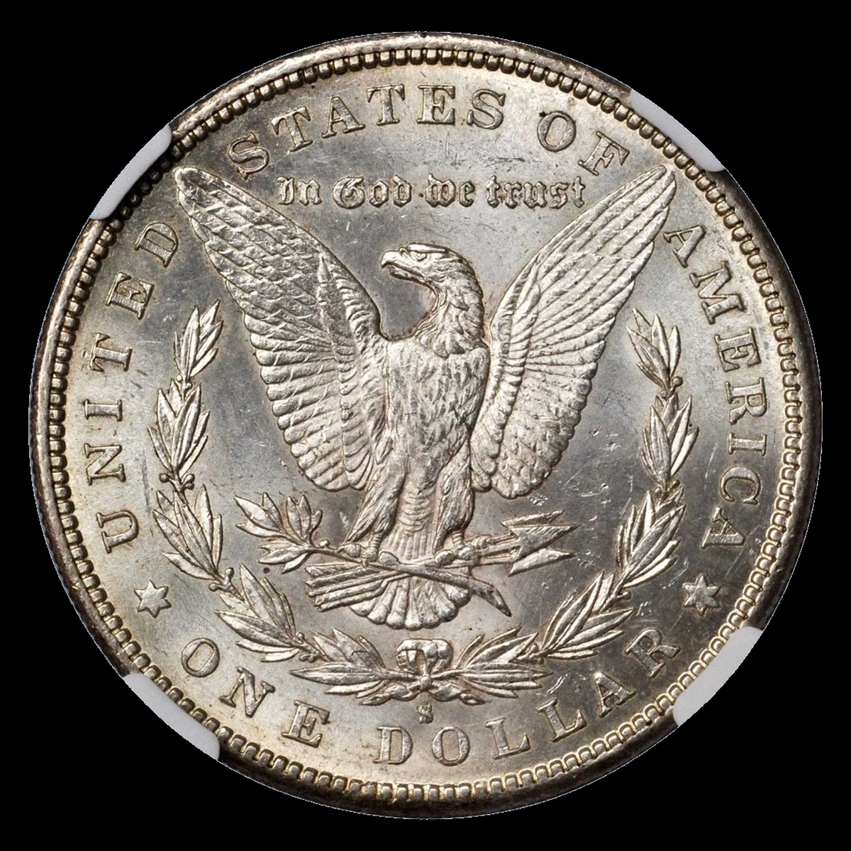 1887 Morgan Silver Dollar: Repunched Mintmark