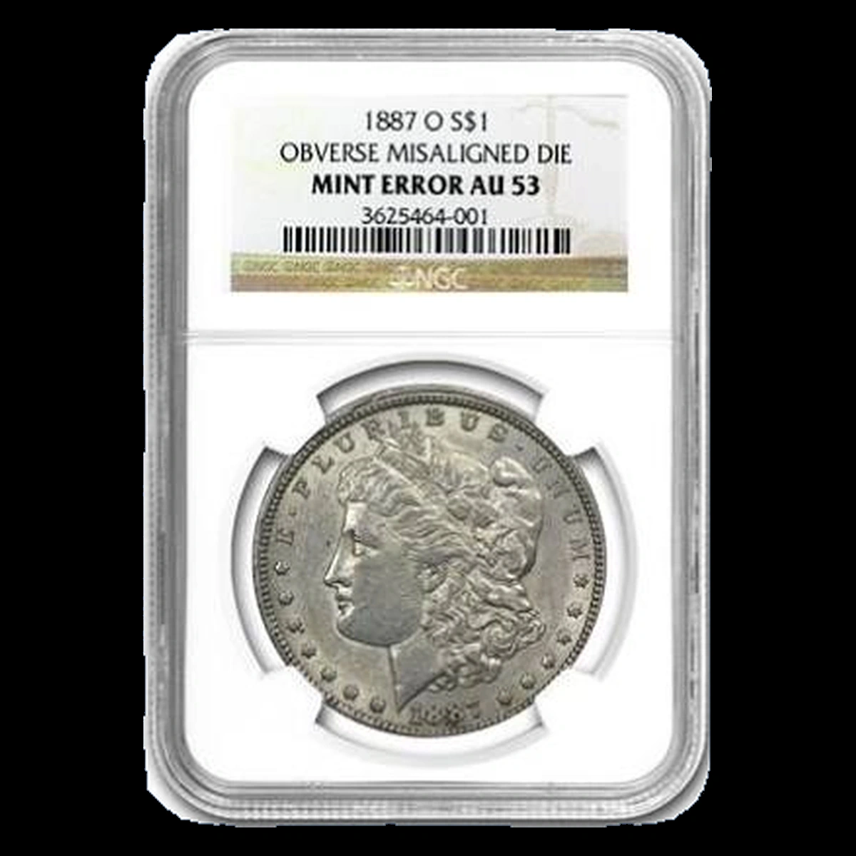 1887 Morgan Dollar: Misaligned Die