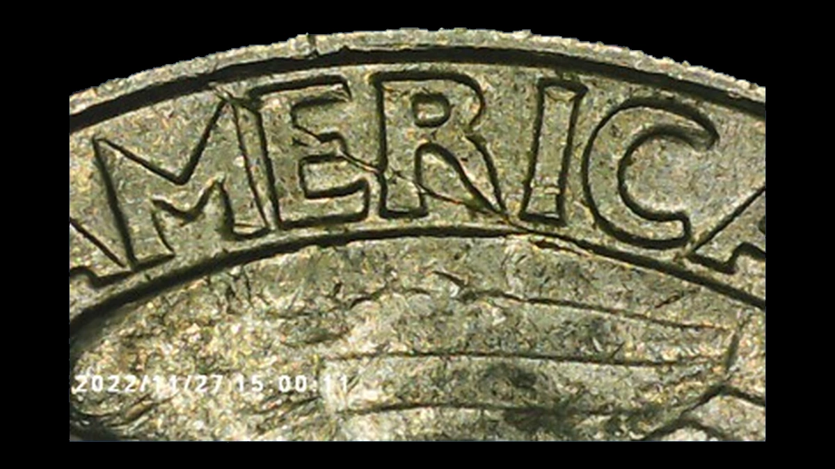 1989 Washington Quarter: Die Crack / Die Chip