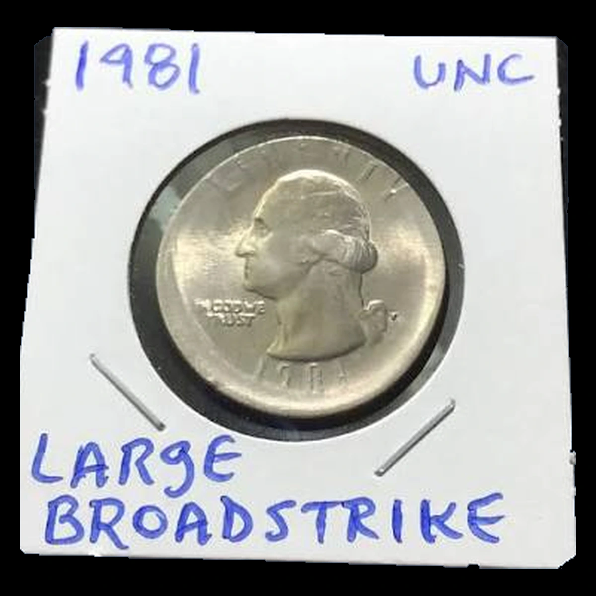1981 Washington Quarter: broadstrike