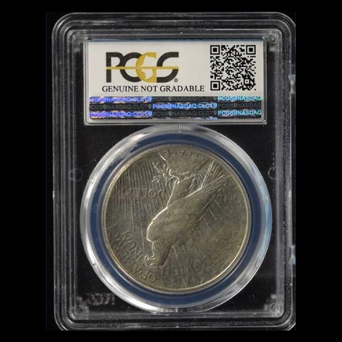 1926 Peace Dollar: die break