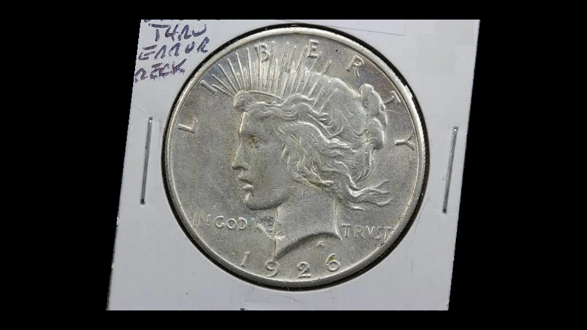 1926 Peace Silver Dollar: Struck-Through Error