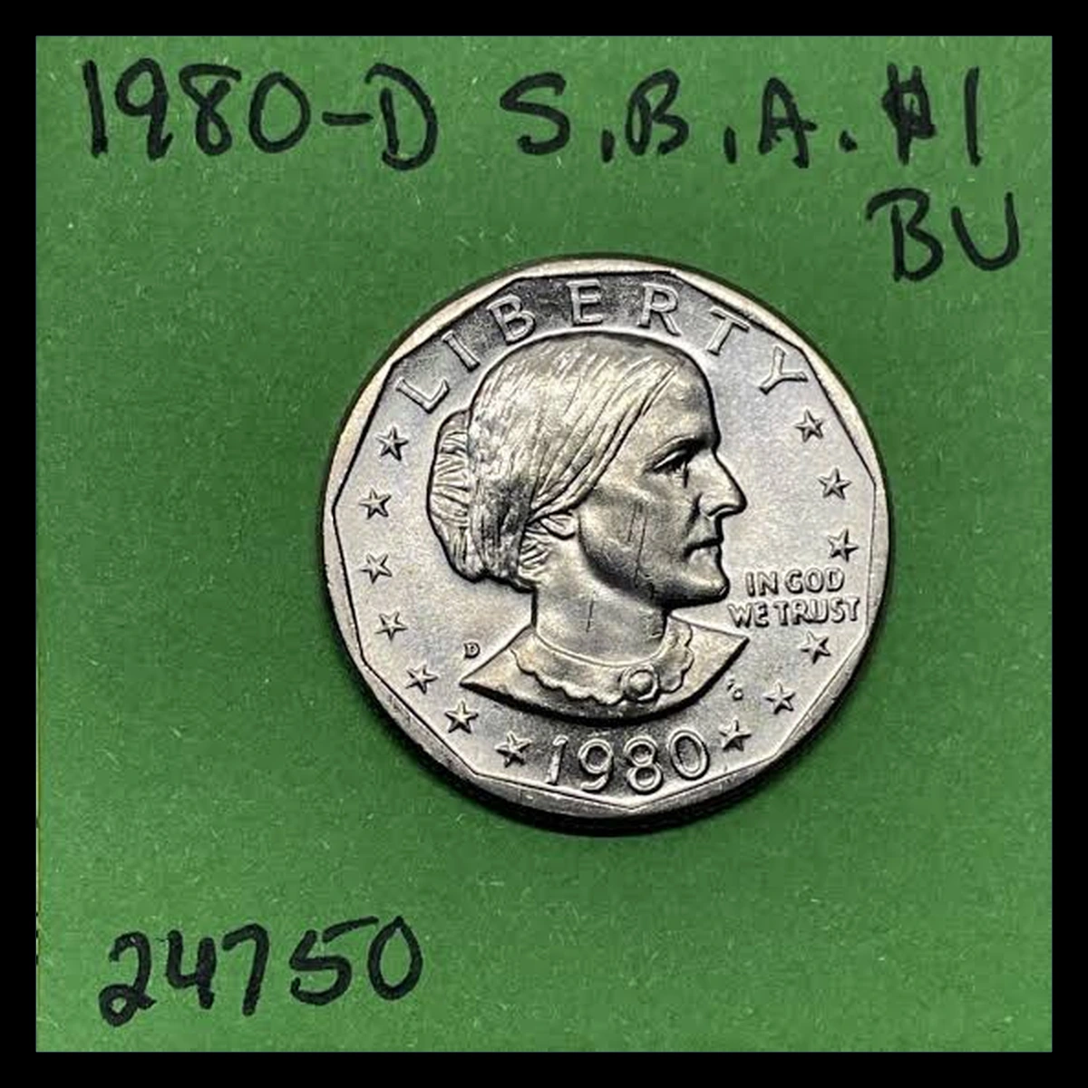 1980 Susan B. Anthony Dollar: Doubled Die Obverse