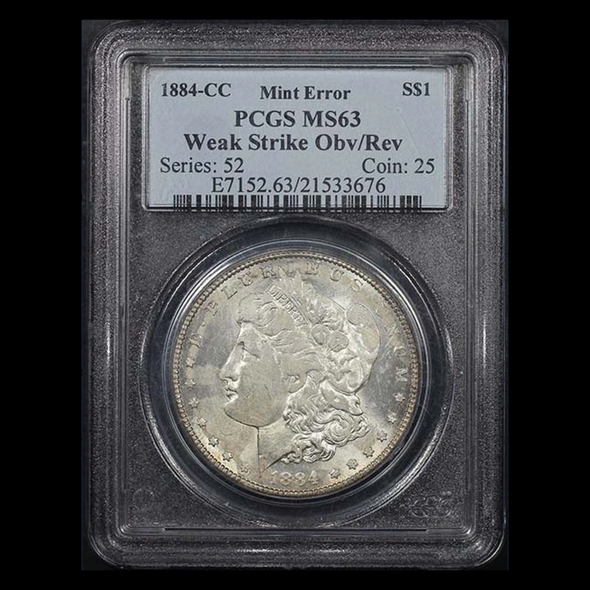 1884 Morgan Dollar: Weak Strike