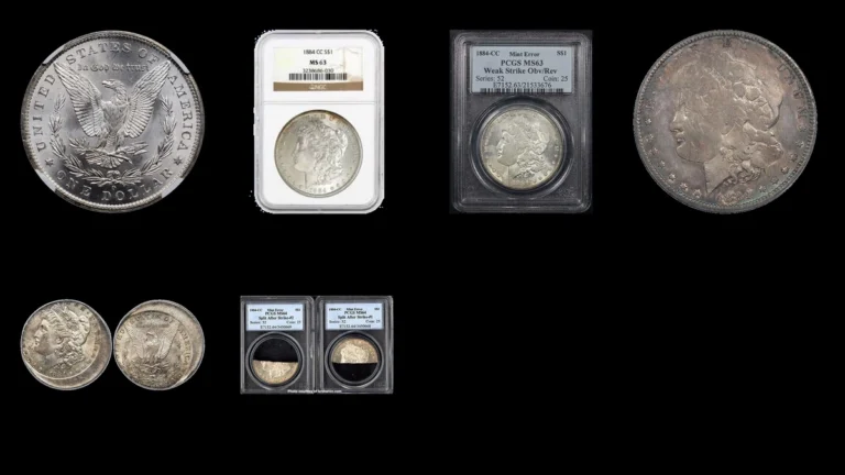 1884 Morgan Dollar Errors — error coin photographs