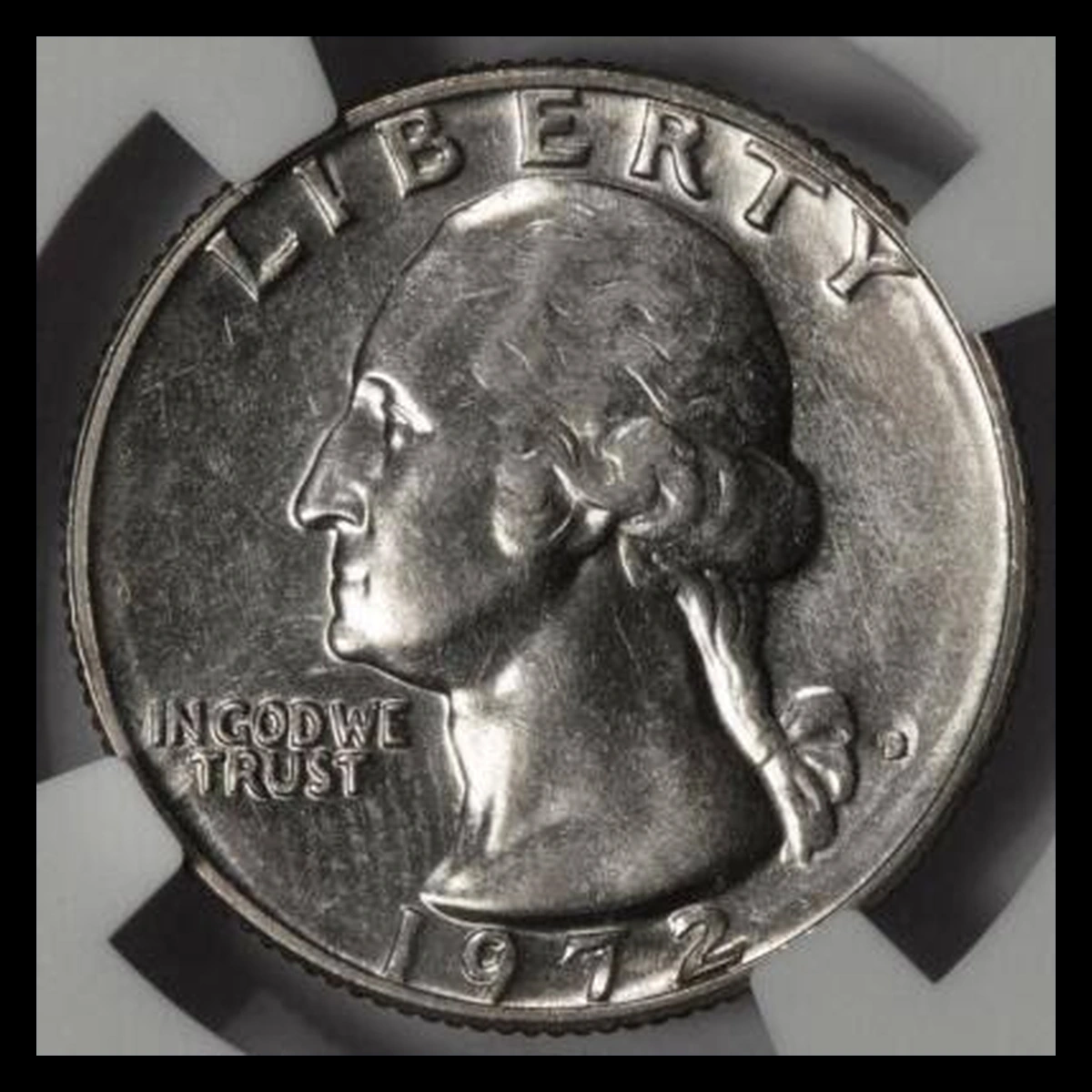 1972 Washington Quarter: Struck-Through Error