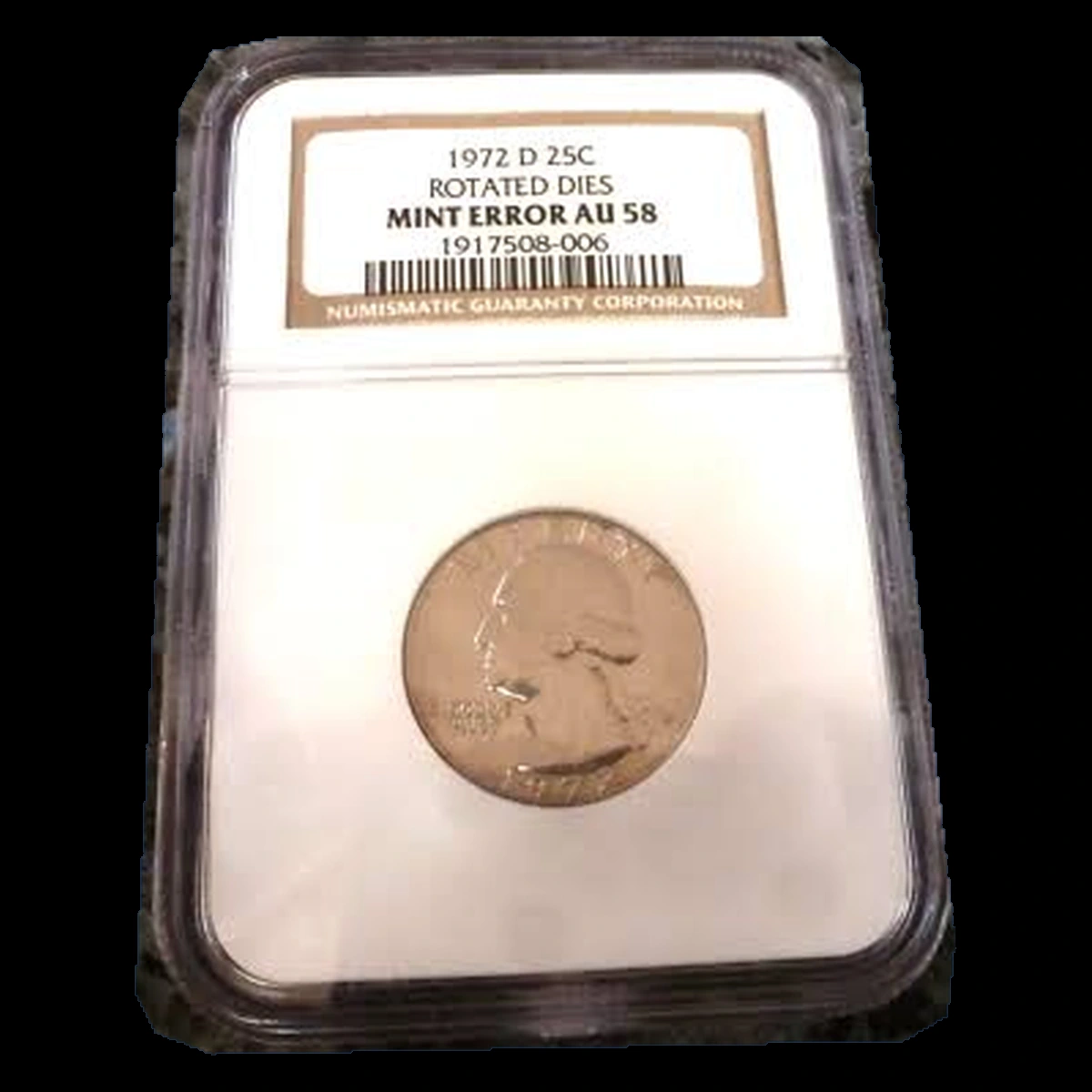 1972 Washington Quarter: Rotated Dies