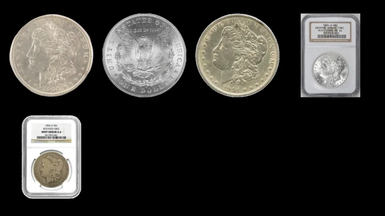 1904 Dollar Errors — error coin photographs