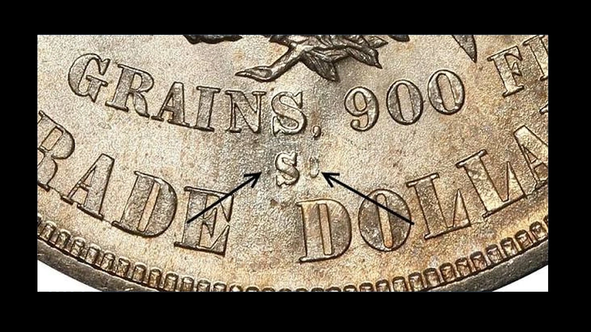 1875 Dollar Errors — error coin photographs