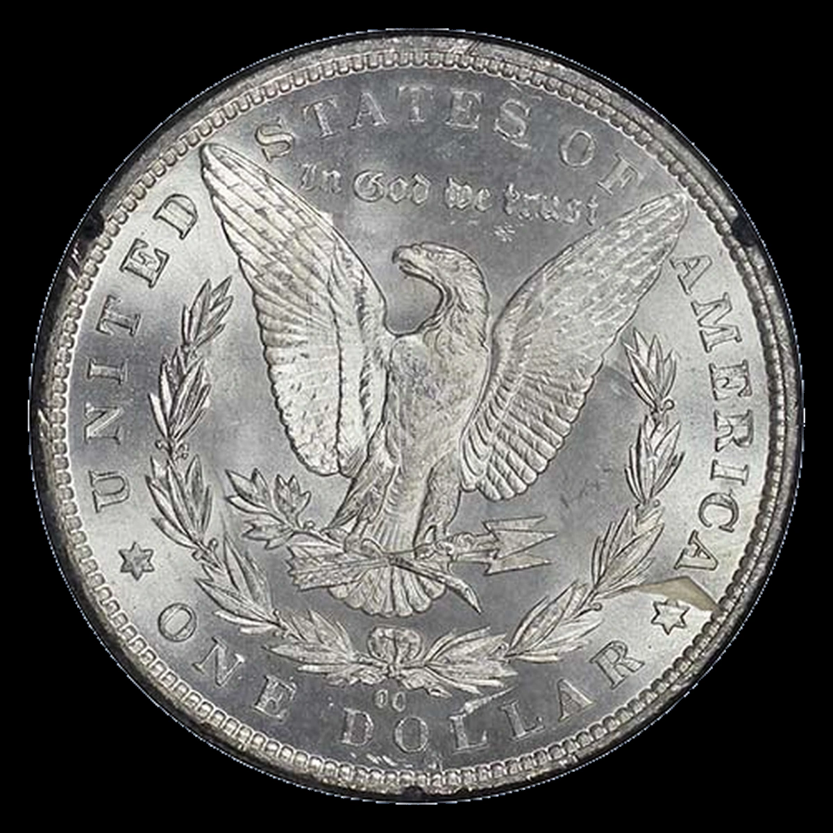 1882 Morgan Dollar: Planchet Flaw