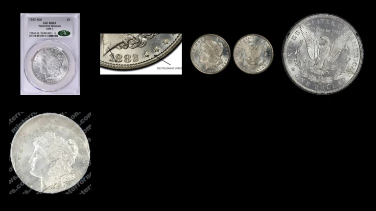 1882 Morgan Dollar Errors — error coin photographs