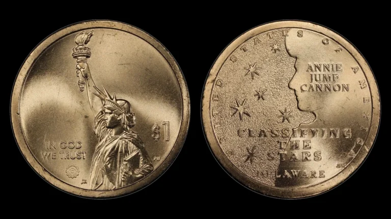 2019-P DE Pos.A American Innovation Dollar, obverse and reverse