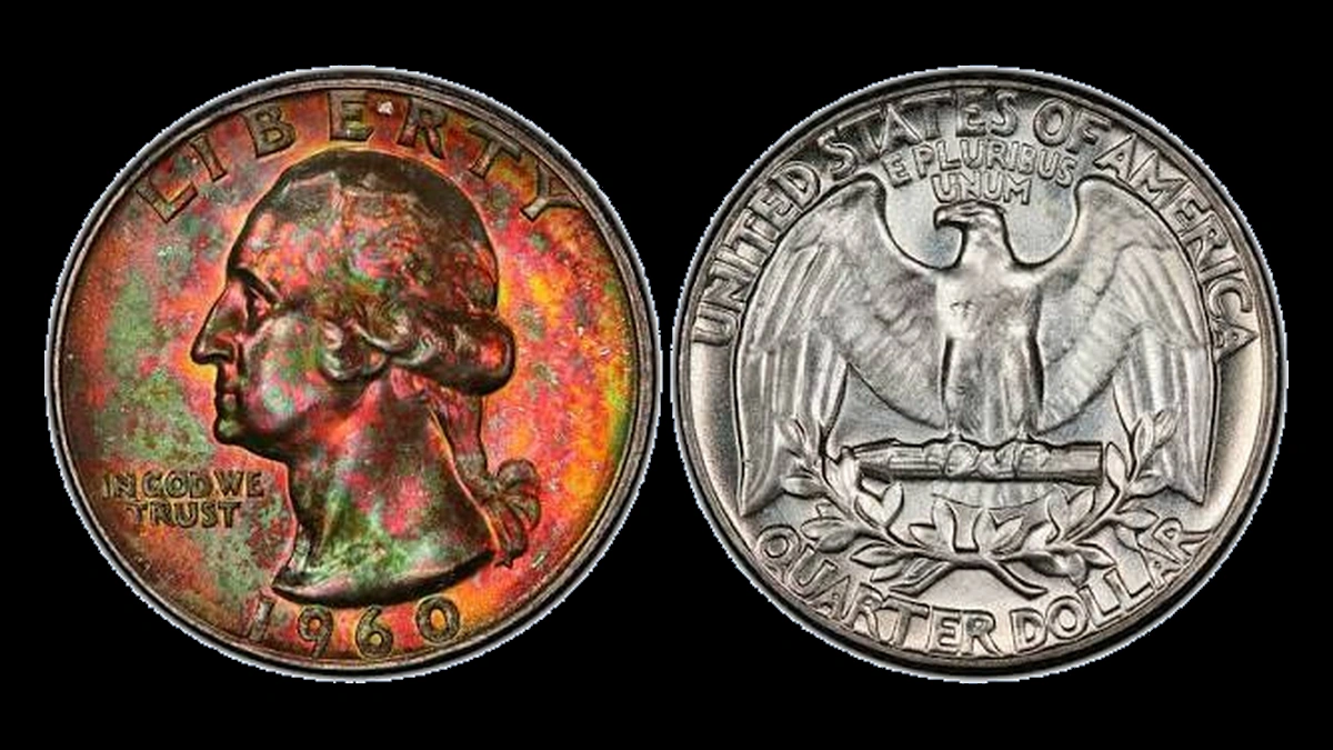 1960 Washington Quarter: Type B Reverse Variety