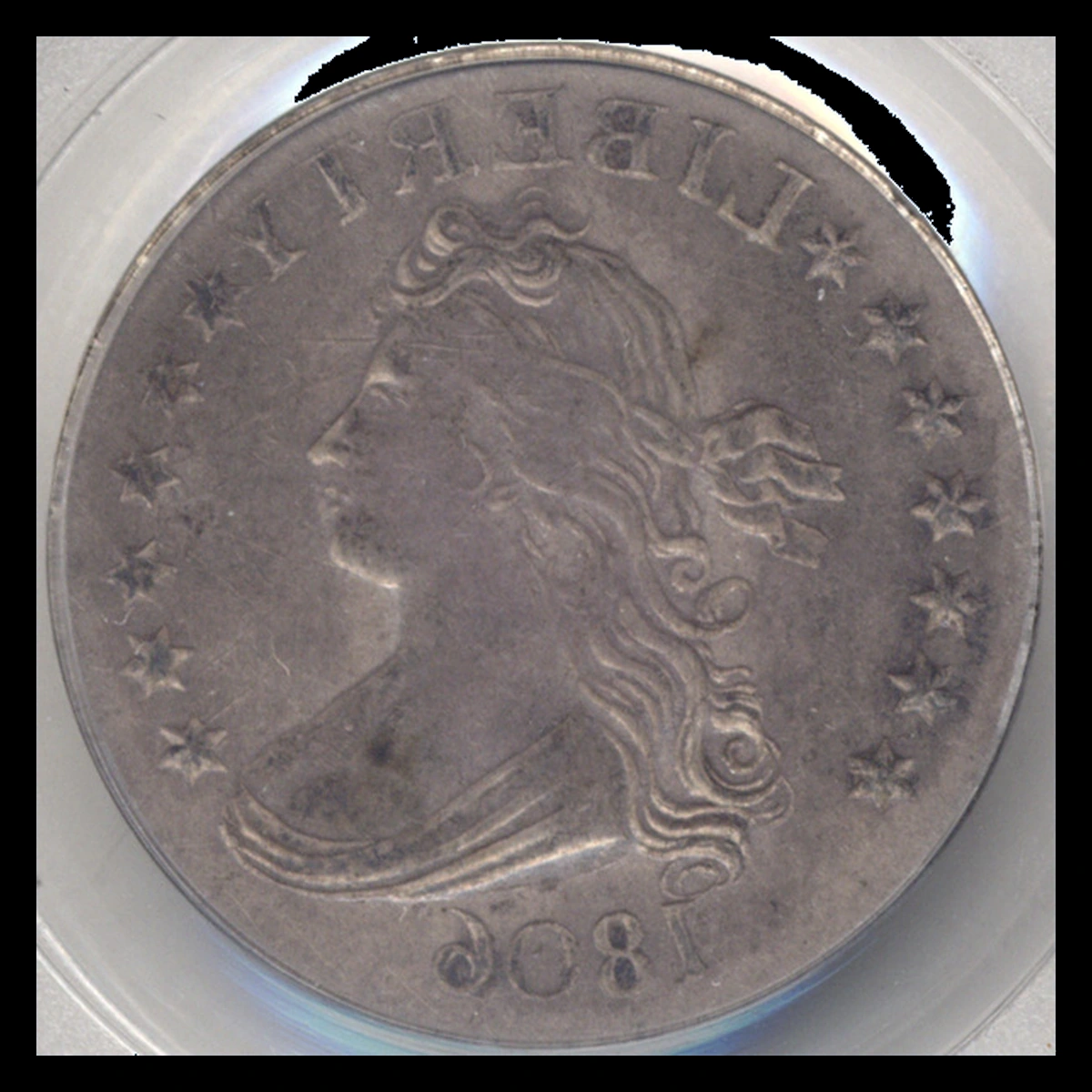 1806 Draped Bust Quarter: Brockage
