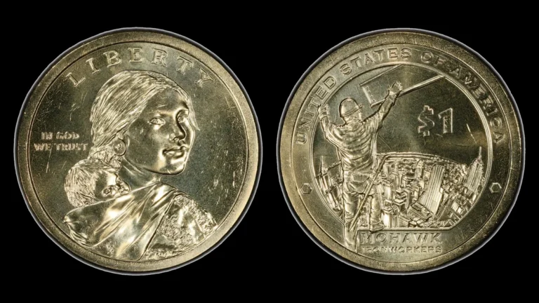 2015-P Pos.A Sacagawea Dollar, obverse and reverse