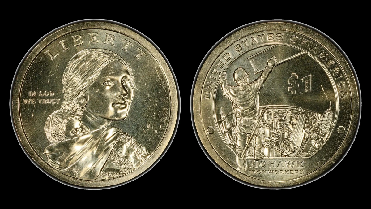 2015-P Pos.A Sacagawea Dollar, obverse and reverse