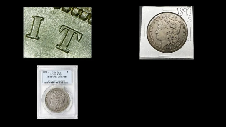 1892 Dollar Errors — error coin photographs