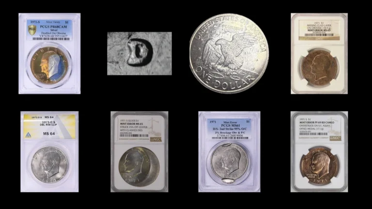 1971 Dollar Errors — error coin photographs