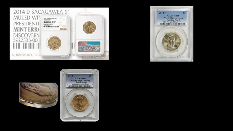 2014 Presidential Dollar Errors — error coin photographs