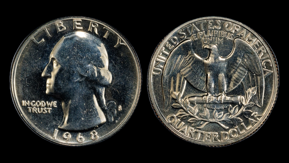 1968 Washington Quarter: Repunched Mintmark