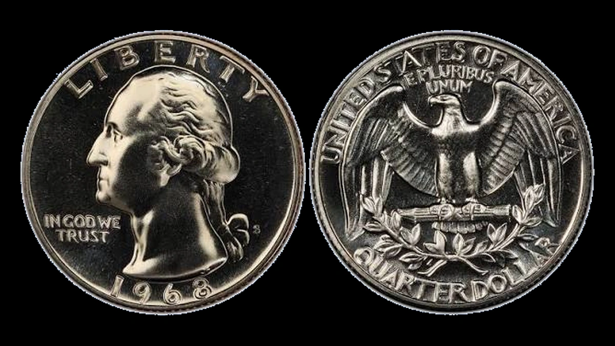 1968 Washington Quarter: Wrong Design Die