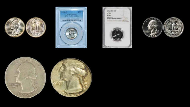 1956 Quarter Errors — error coin photographs