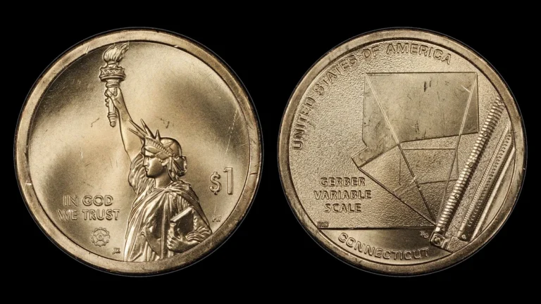 2020-P CT Pos.A American Innovation Dollar, obverse and reverse